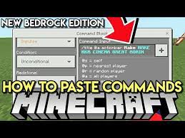 If your question was marked as a duplicate of this one, it means your nbt question is not solvable in bedrock edition. How To Paste Commands In Command Blocks New Minecraft Bedrock Edition Minecraft Amino