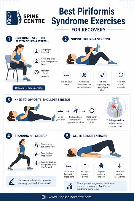 Supine Figure-4 Stretch technique, AI generated