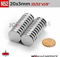 20mm x 3mm N52 Super Strong Round Disc Rare Earth Neodymium Magnet 20x3mm |  eBay