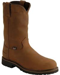 Justin Men S Wyoming 10 Waterproof Steel Toe Work Boots In 2020 Pull On Work Boots Boots Steel Toe Work Boots