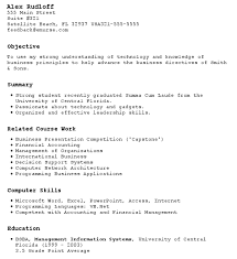Give a summary of your experience in no more than five bullet points. How To Write A Resume When You Have No Job Experience First Job Resume Resume Objective Sample Resume Objective Examples