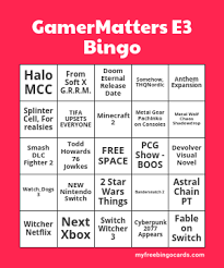 Anyway, i decided to enter the e3 bingo card event that goes across nintendo amino and animal crossing 2019 amino. Gamermatters E3 Bingo