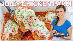 Place 1 cup sauce in the bottom of the casserole dish and set the chicken, evenly, on top. Easy Classic Chicken Parmesan Recipe Youtube