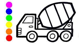 Berikut contoh gambar mobil molen atau sketsa truk mixer untuk latihan mewarnai. Mixer Truck Menggambar Dan Mewarnai Truk Molen Dengan Mudah Youtube