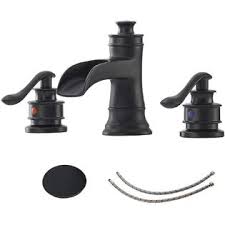 bwe black bathroom faucet with drain