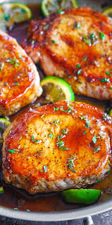 Pan Fried Pork Chops With Honey Lime Glaze Pork Porkchops Valentinesday Pan Fried Pork Chops Pork Loin Recipes Fried Pork Chops