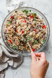 Simple ingredients for a simple salad! Southwest Quinoa Salad With Video A Beautiful Plate