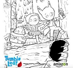 Tumble Leaf Amazon Original Series Leaf Coloring Page Coloring Pages Arts And Crafts For Kids