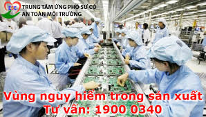 Vùng nguy hiểm trong sản xuất nhận diện yếu tố nguy hiểm