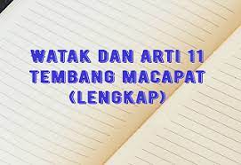 Check spelling or type a new query. Arti Dan Watak 11 Tembang Macapat Zona Artikel Baru