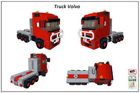 Lego City Moc Truck Volvo Fh 16 And Mercedes Actros Pdf Instructions Ebay Lego City Volvo Lego