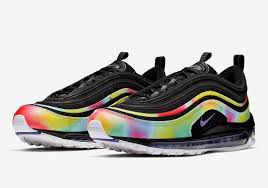 Nike Adds Color Blotted Rainbow Uppers To This Air Max 97 Sneakers Nike Nike Air Max