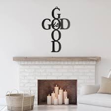 Ukrainians celebrate easter with a basket of special foods, blessed with holy water by their parish priests, and consumed at easter brunch, on easter the easter basket of special foods (described below) is arranged on holy saturday, and taken to church, where a special blessing ceremony with. Buy God Is Good Black Cross Metal Wall Art Hanging Sign Nice Religious Decor Present For Home Wall Decoration In Family Office Metal 9 84 X 15 75 Inch Online In Greece B092mh321t