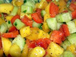 Salade Minceur A La Mangue Recette Salade Minceur Recette Salade Recette Salade Minceur