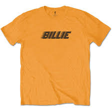 Black is a classic color in billie eilish's logo design. Billie Eilish Herren Tshirt Racer Logo Blohsh Orange Attitude Deut