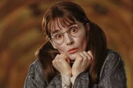 Actress Shirley Henderson 🙂 She played Moaning Myrtle in the Harry Potter  films She is a Scottish actress who was born