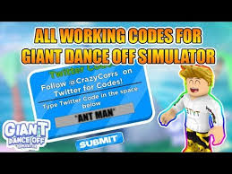 The most competitive simulator on roblox! All Codes Giant Dance Off Simulator All Codes 500 000 Coins Roblox Youtube