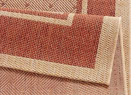 Durch die hochwertige maschinelle fertigung sind die vorleger präzise und fein gewebt und der teppichrücken aus latex verhindert. Design Teppich Flachgewebe Classy Mit Bordure Flechtoptik Terracotta Teppich Boss