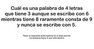 17 acertijos mentales con respuestas incluidas para mantener tu cerebro en forma. Pensar Juegos Mentales Con Respuesta Acertijos Con Solucion Acertijos Matematicos Con Respuestas Conjugacion Verbo Pensar En Espanol Ver Modelos De Conjugacion Espanol Verbos Irregulares Verbos Con Doble Participio En Espanol