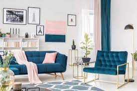 In this mostly beige living room, a pair of blush pink armchairs stand out. 11 Blue And Pink Living Room Ideas You Need To See Home Decor Bliss