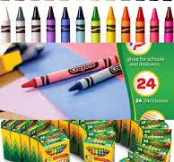 Crayola Crayons Bulk 24 Crayon Packs With 24 Assorted Colors School