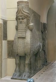 Unknown Lamassu Limestone 720 705 Bc Assyrian Art The Lamassu Was Meant To Be A Portrayal Of The Ki Ancient Mesopotamia Ancient Civilizations Ancient Art