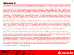 Santander bank, na new york, ny. Santander Bank N A Q3 2013 Fixed Income Investor Update January 3 2