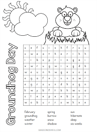 These free pdf ebooks are super easy to download and print. Free Printable Groundhog Day Coloring And Word Search Grade Onederful