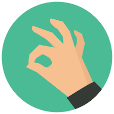Ok Hand Icon This Is A Picture Of A Right Hand Giving The Okay Symbol With It S Thumb And Index Finger The Other Three Finge Hands Icon Icon Graphic Design