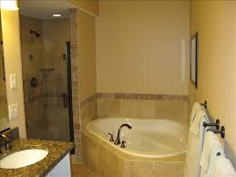 Image Result For Small Bath With Shower And Seperate Big Tub Small Bathroom Small Tub Corner Jacuzzi Tub