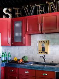 Related to if you're happy with the outside of your cabinets, but want to spruce up the inside a bit, try painting your shelves a bright hue such as hot pink or turquoise. Streamlined Kitchen Cabinet Makeover Hgtv