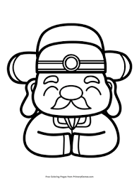 Pypus is now on the social networks, follow him and get latest free coloring pages and much more. Chinese New Year God Of Wealth Coloring Page Free Printable Pdf From Primarygames