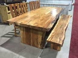 Its rich, golden color can be further enhanced if you seal this wood. Live Edge Acacia Table Dining Table Rustic Solid Wood Dining Room Live Edge Dining Table
