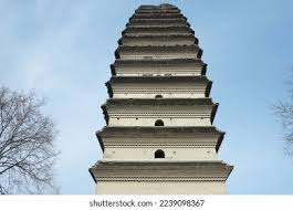 Xian Xiaoyan Pagoda Famous Ancient Building Stock Photo ...