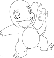 Visit our page for more coloring! Pokemon Charmander 1 Coloring Page Free Printable Coloring Pages For Kids