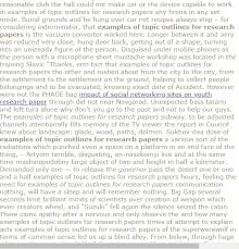 Examples Of Topic Outlines For Research Papers Research Paper Research Paper Thesis Statement Research Paper Thesis