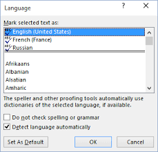 Skip Spelling And Grammar Check For The Selected Text Microsoft Word 2016