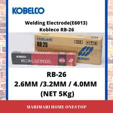 Kobelco welding of america, inc. Kobelco 5kg Rb 26 E6013 Welding Electrode 2 6mm 3 2mm 4 0mm Shopee Malaysia