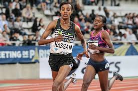 So my edge still goes to hassan's strength. Hassan Holds Off Kipyegon In Paris Iaaf Diamond League Report World Athletics