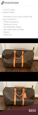 Another best louis vuitton bag on our list is this limited edition trunk neverfull, which shouts luxury the moment you look at it! Authentic Lv Keepall 50 Louis Vuitton Travel Bags Leather Handle Round Leather