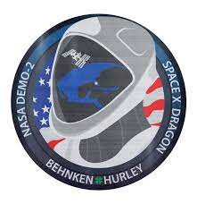 Camiseta Clasica Nasa Demo 2 Behnkeen Hurley Spacex Dragon De Rapaz Blue Galaxy Nasa Hurley Dragones