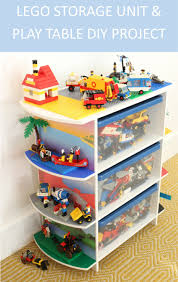 Diy Upcycled Toy Storage Unit Play Table Toy Storage Units Toy Storage Shelves Toy Storage