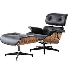 Charles and ray eames had ideas about making a better world, one in which things were designed to bring greater pleasure to our lives. Mid Century Lounge Chair With Ottoman Modern Classic Design Natural Leather Palisander Wood Heavy Duty Base Support For Living Room Study Lounge Office A Black Palisander Normal 1 Amazon In Furniture