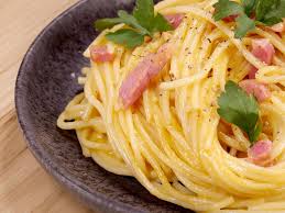 Spaghetti Lardons Oeuf Parmesan Poivre Sel En 2020 Recette Pate Carbonara Recette Italienne Recette Pate