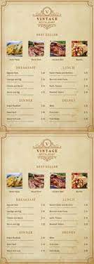 Restaurant images from our stock library. Menu Template
