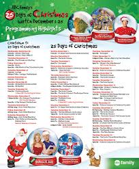 Abc Family 25 Day Of Christmas 2013 Schedule Yesss 25 Days Of Christmas Abc Family Holiday Fun