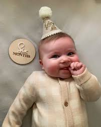 Linen Party Hat Set, Cake Smash Prop, Flag, Half Birthday, 6 Months Old,  Cake Topper, Birthday Crown, Linen Birthday Hat, Linen, Gold Glitt