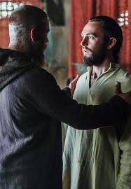 Travis Fimmel as Ragnar Lothbrok and George Blagden as Athelstan | Vikings  ragnar, History channel vikings, Vikings season
