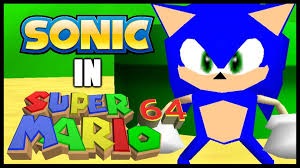 Sonic In Super Mario 64 With Download Sonic Super Mario Mario