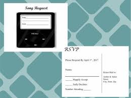 Rsvp Postcard And Song Request Form By Templatesmadeeasy On Etsy Rsvp Postcard Rsvp Wedding Cards Song Request